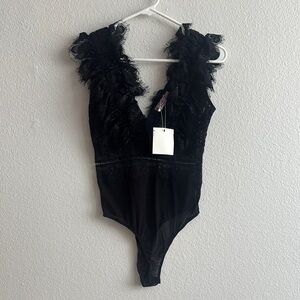 NWT Skylar Rose Black Lace Bodysuit